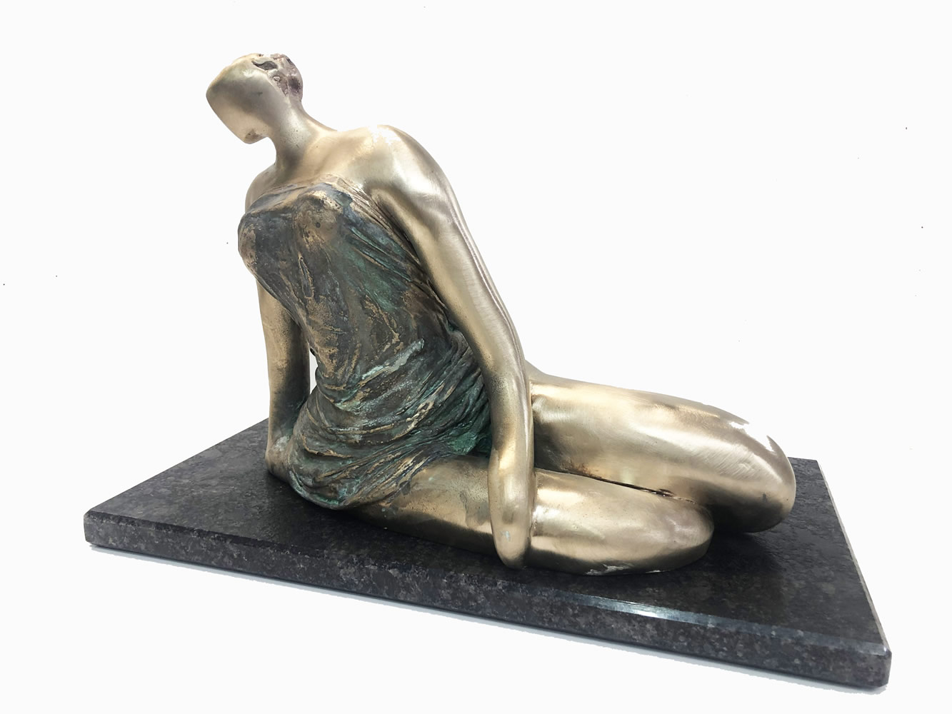 Draped woman #2 Bronze Limited Edition - H 25 x W 36 x D 22 cm