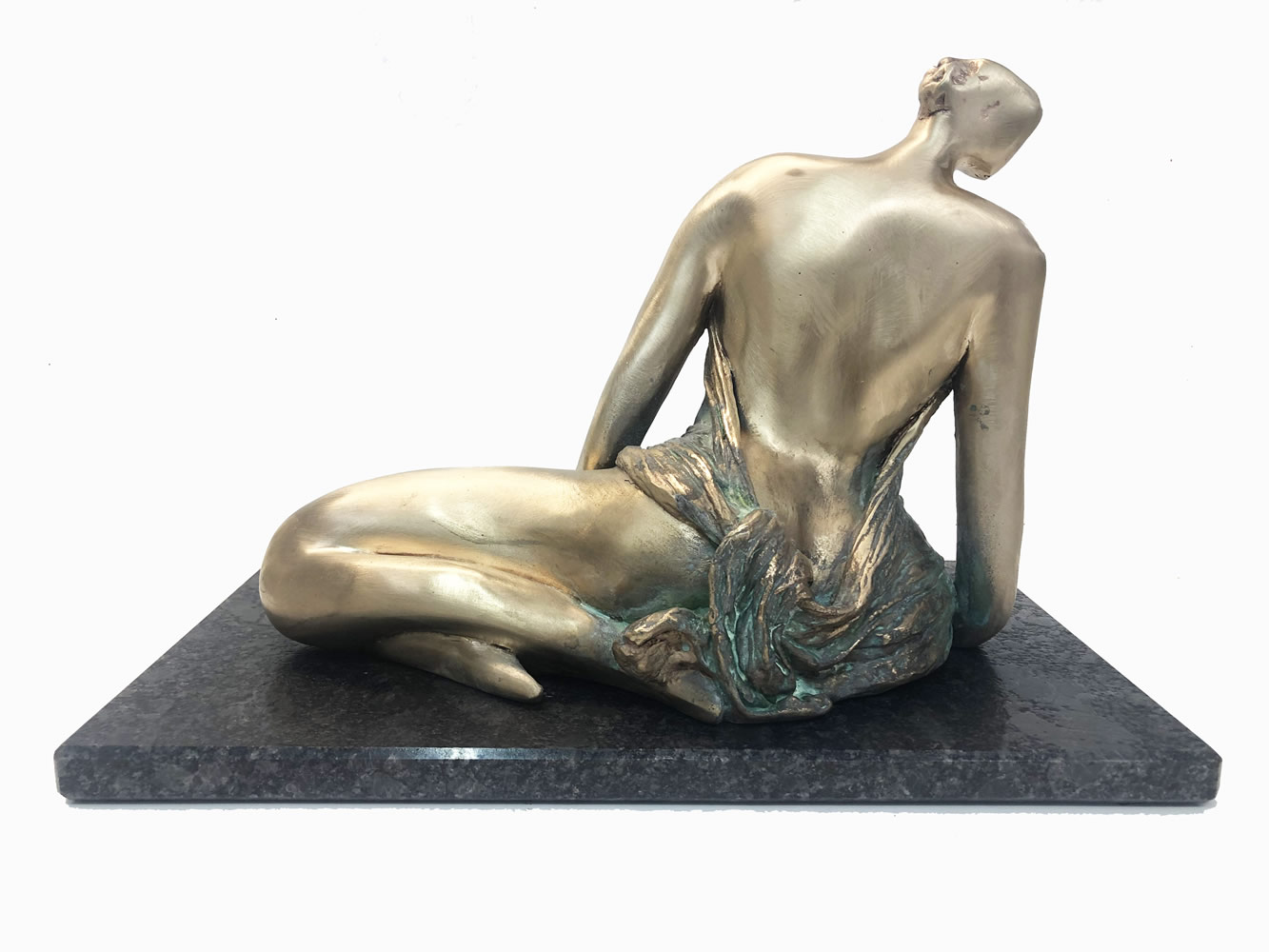 Draped Woman #2 Bronze Limited Edition - H 25 x W 36 x D 22 cm